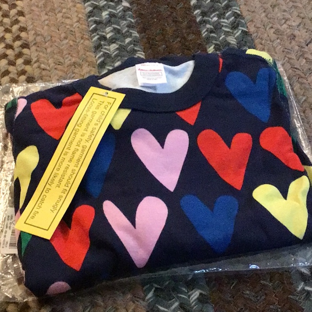 Colorful Heart Patterned pajamas